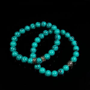 Turquoise Sliver Beaded Bracelet