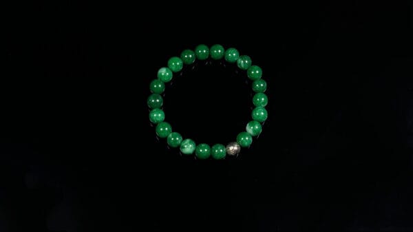 Green Chalcedony Gemstone Beaded Bracelet