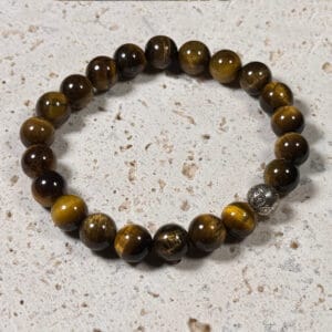 Tiger's-eye Sliver Beaded Bracelet
